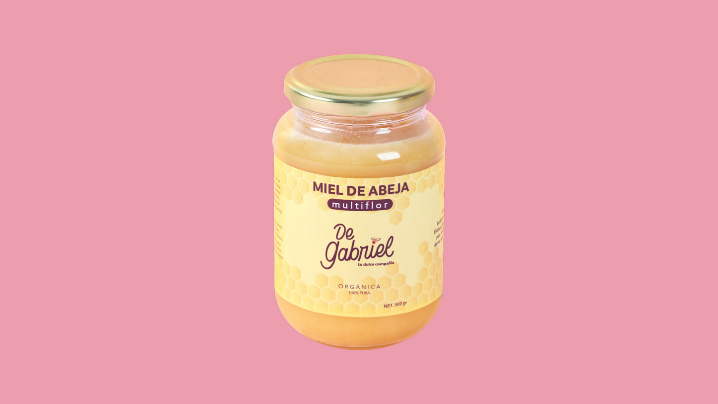 MIEL DE ABEJA 100% PURA DE MULTIFLOR 🌸 500 gr